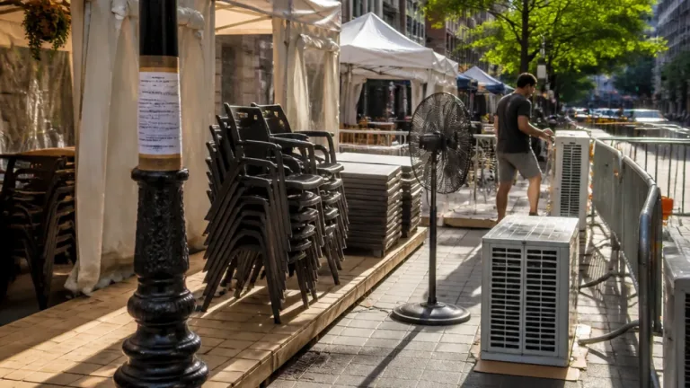 Bilbao ajusta terrazas y permisos ante Aste Nagusia mientras hosteleros estudian soluciones contra el calor