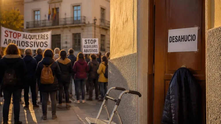 Cáceres se moviliza contra el desahucio de una vecina de 87 años y denuncia alzas del alquiler