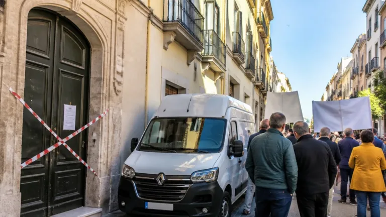 Controversia en la calle Larga de Jerez de la Frontera por la recuperación de una vivienda de una mujer de 92 años