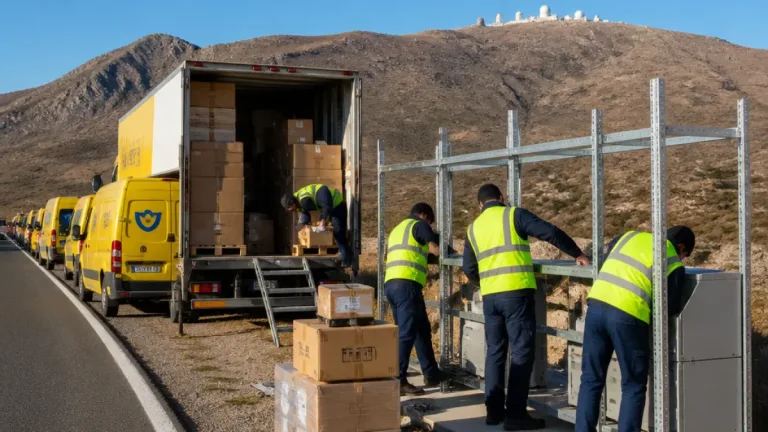 Correos coordina toda la logística de la etapa de La Vuelta 26 que recorre Almería