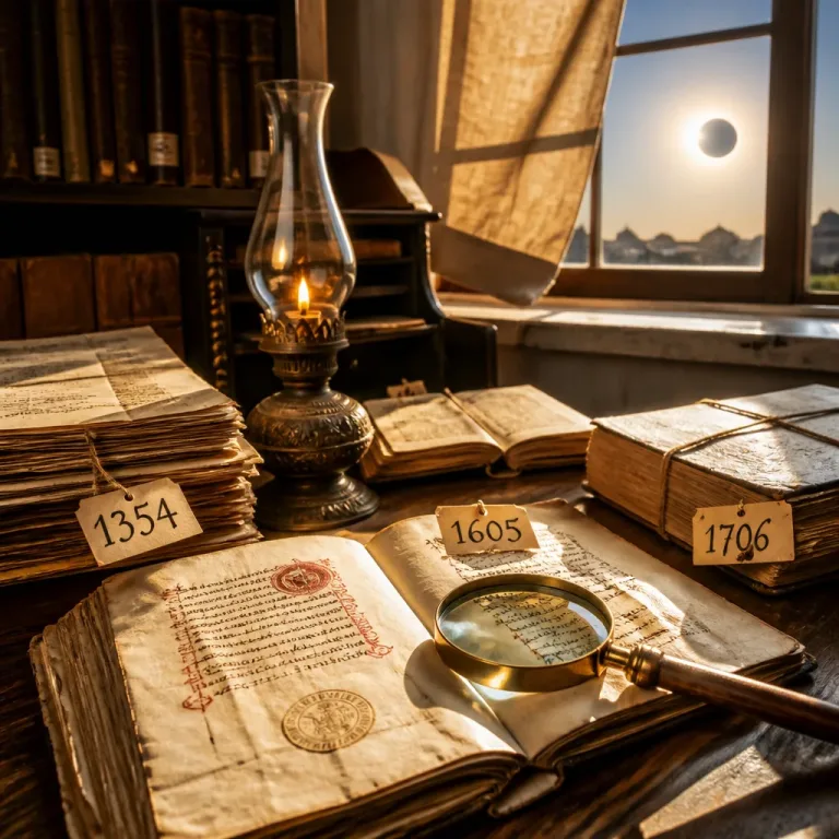 El archivo municipal de Barcelona reúne crónicas de eclipses desde el siglo XIV