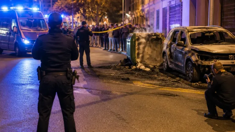 Detenidos tres jóvenes en Badajoz por su presunta implicación en incendios nocturnos