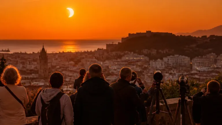 Dónde ver el eclipse solar en Málaga: horarios, consejos y puntos recomendados