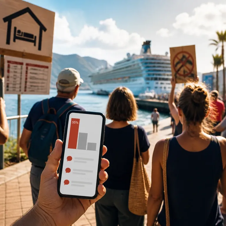 Cae la valoración social del turismo en Canarias: el 55% muestra una percepción negativa
