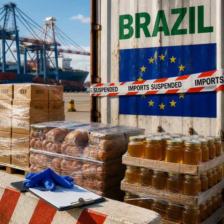 La UE suspende importaciones de carne y otros productos de Brasil por incumplimientos sanitarios