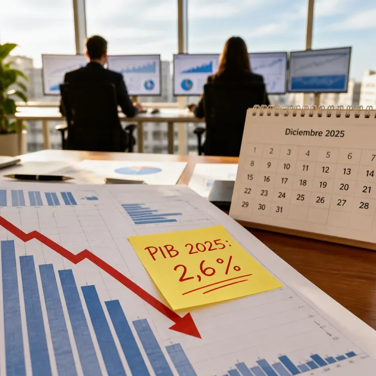 INE rebaja el crecimiento de 2025 y Airef anticipa un parón económico en 2026