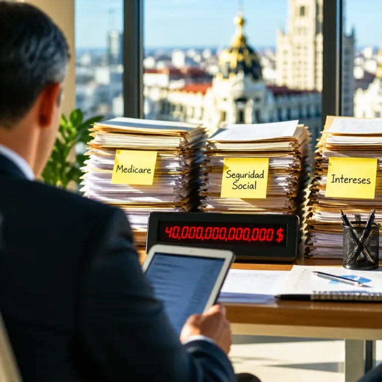 La deuda federal de EE. UU. supera los <strong>40 billones</strong> de dólares y despierta alertas fiscales