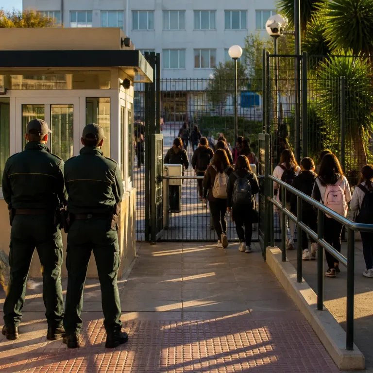 El 70% de los alumnos de Ceuta acudió al primer día de clase tras el despliegue de seguridad