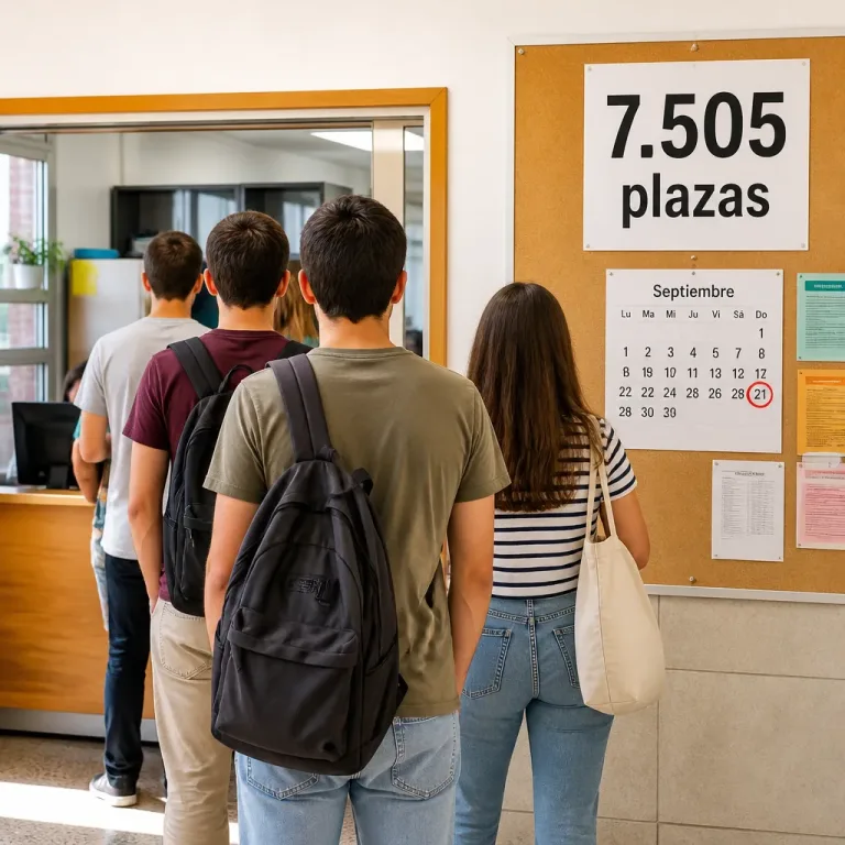 Junta activa plaza extraordinaria: 7.505 vacantes en Formación Profesional disponibles hasta el 21 de septiembre