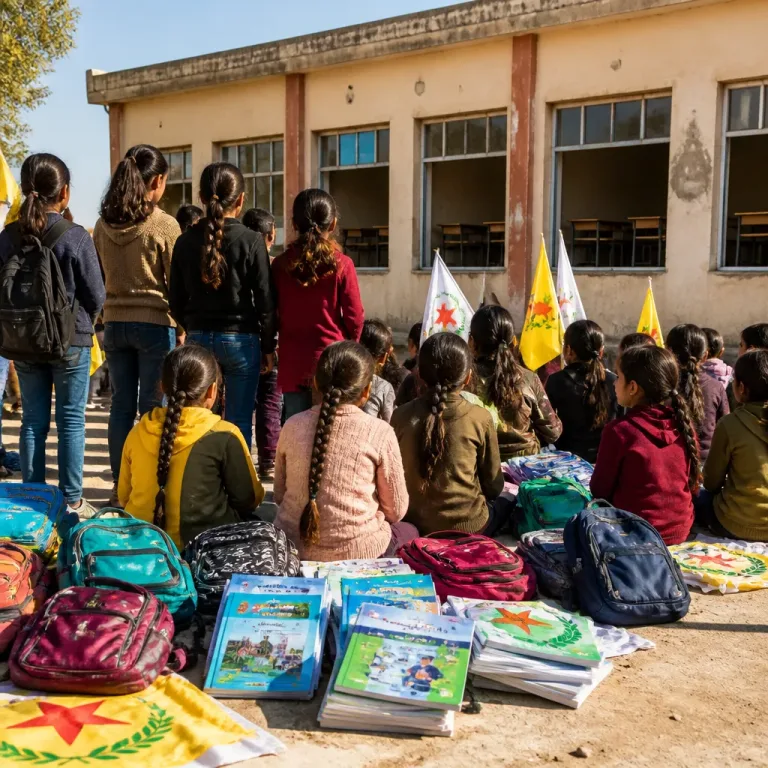 Estudiantes de Kobanê se niegan a asistir a clase por la restricción de la enseñanza en kurdo