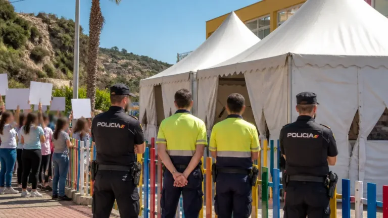 El Gobierno acondiciona una nueva explanada en Ceuta junto a una escuela para alojar a migrantes