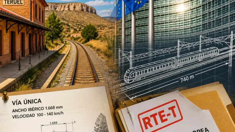 El PP lleva a Bruselas la revisión del ferrocarril Teruel‑Sagunto para exigir altas prestaciones