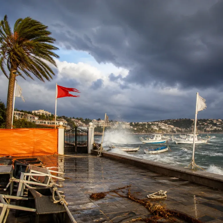 Alerta naranja en Baleares por lluvias intensas, tormentas y rachas fuertes de viento
