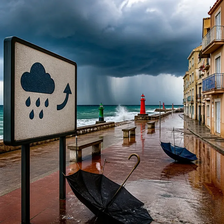 Aemet advierte de un cambio brusco por una DANA con lluvias intensas en el litoral mediterráneo y Baleares