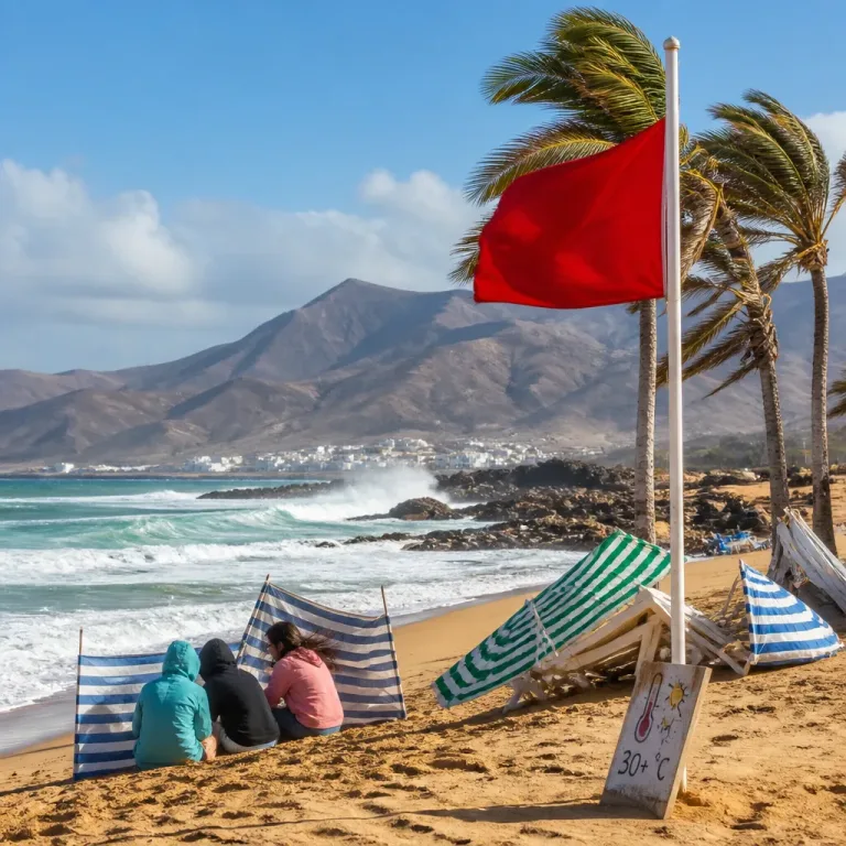 Canarias: jornada de sol y calor con viento fuerte y oleaje por la tarde y noche