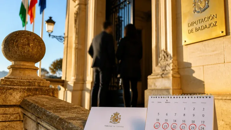 El Tribunal de Cuentas da cinco días a la Diputación de Badajoz para decidir sobre las nóminas de David Sánchez