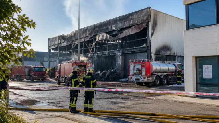 Extinguido incendio en planta de residuos de Los Palancares en Cuenca