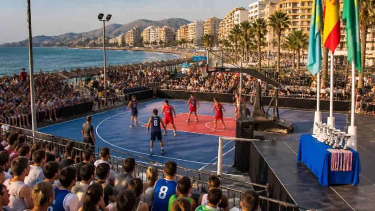 Fuengirola acoge con éxito la parada veraniega del Circuito Provincial 3x3 de Málaga