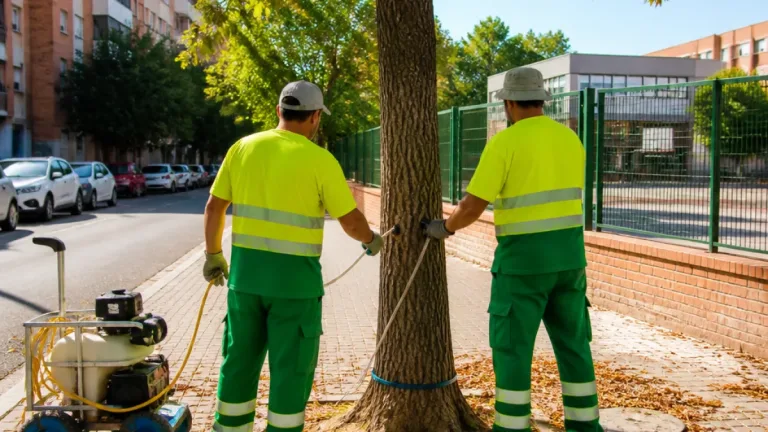 Fuenlabrada refuerza tratamientos contra la galeruca del olmo tras notar un repunte por el calor