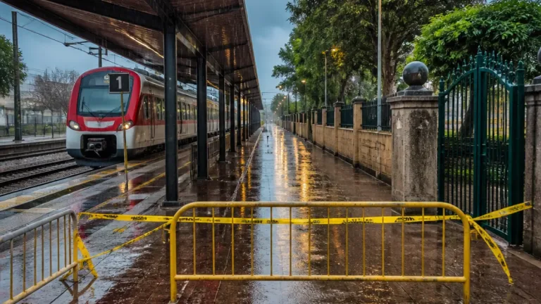 Gandía: avería por la DANA deja interrumpida la línea C1 con València hasta primera hora de la tarde
