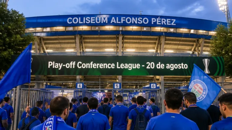 Getafe disputará en el Coliseum la ida del 'play-off' de Conference League ante el Partizan
