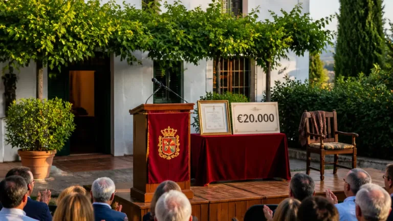 Granada entrega el Premio Lorca al poeta Jaime Siles en la Huerta de San Vicente