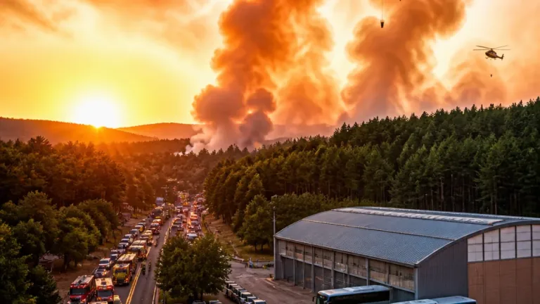 Incendio en Navas de San Antonio obliga a evacuar núcleos de Segovia y moviliza amplio dispositivo