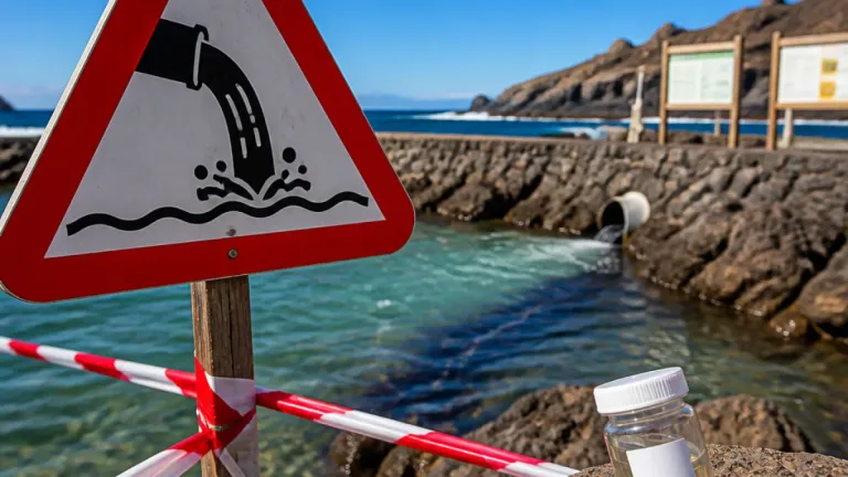 Indicios de contaminación en la Piscina Natural de Jover, San Cristóbal de La Laguna, y aviso sobre vertidos cercanos