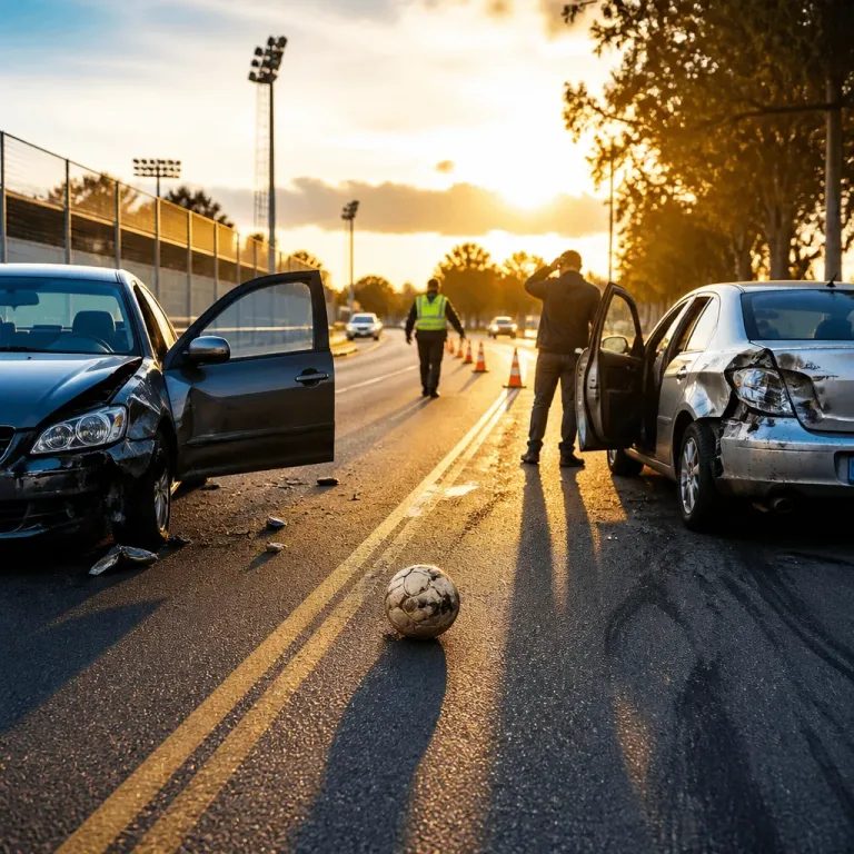 Una pelota expulsada del estadio provoca un choque en una ruta junto al Parque ANCAP