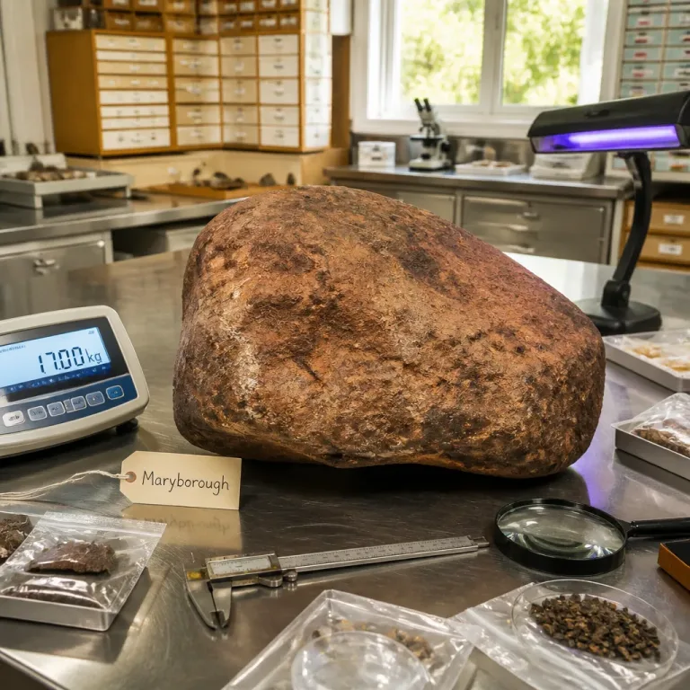 Un buscador australiano descubrió que la «pepita» que guardaba era un meteorito de 17 kg