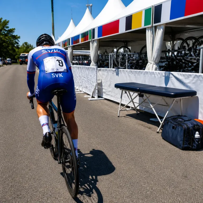 Masajista eslovaco compite en el Mundial de ciclismo para evitar sanción de la UCI