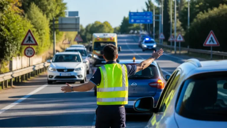 Intervención de un vigilante evita un choque mayor en la N‑IV en Jerez de la Frontera