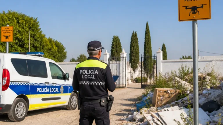 Jerez de la Frontera activa campaña con drones y multas de hasta 5.000 € contra vertidos ilegales