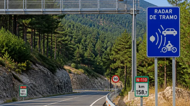 La DGT instala nuevos radares en la provincia de Segovia en la N-110 entre Gallegos y Navafría