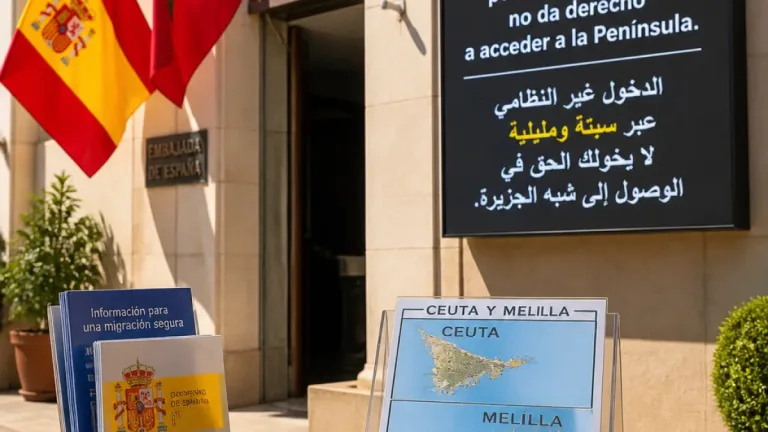 La Embajada en Rabat lanza campaña para desincentivar entradas irregulares a Ceuta y Melilla