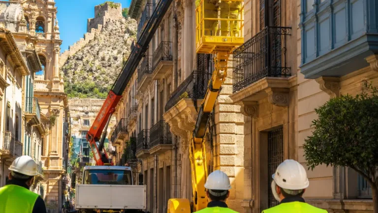 Lorca intensifica inspecciones de fachadas y edificios del casco antiguo antes de la Feria