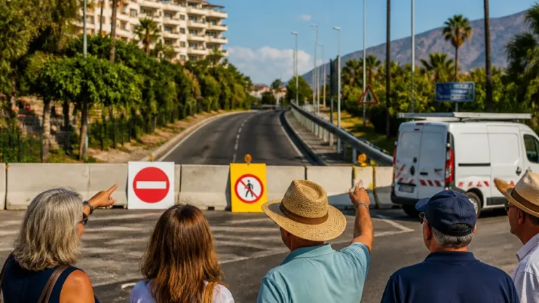 Marbella exige al Ministerio mantener abierto el enlace de la A-7 hasta finalizar las obras interiores
