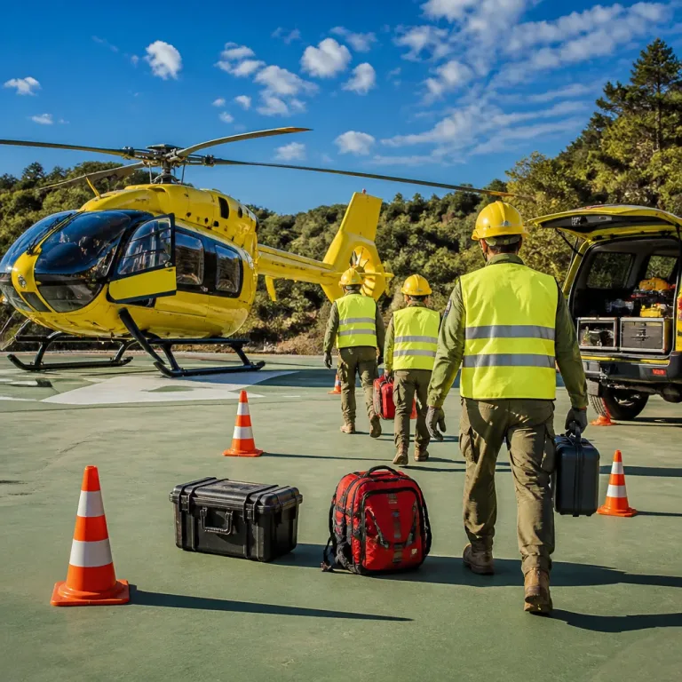 Agentes de Medio Ambiente de La Palma se entrenan con el helicóptero MI51 en operaciones aéreas