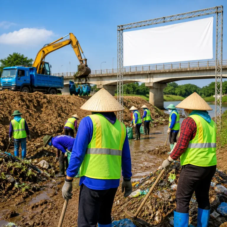 Thanh Hoa impulsa campaña permanente de saneamiento para reducir riesgos por lluvias e inundaciones
