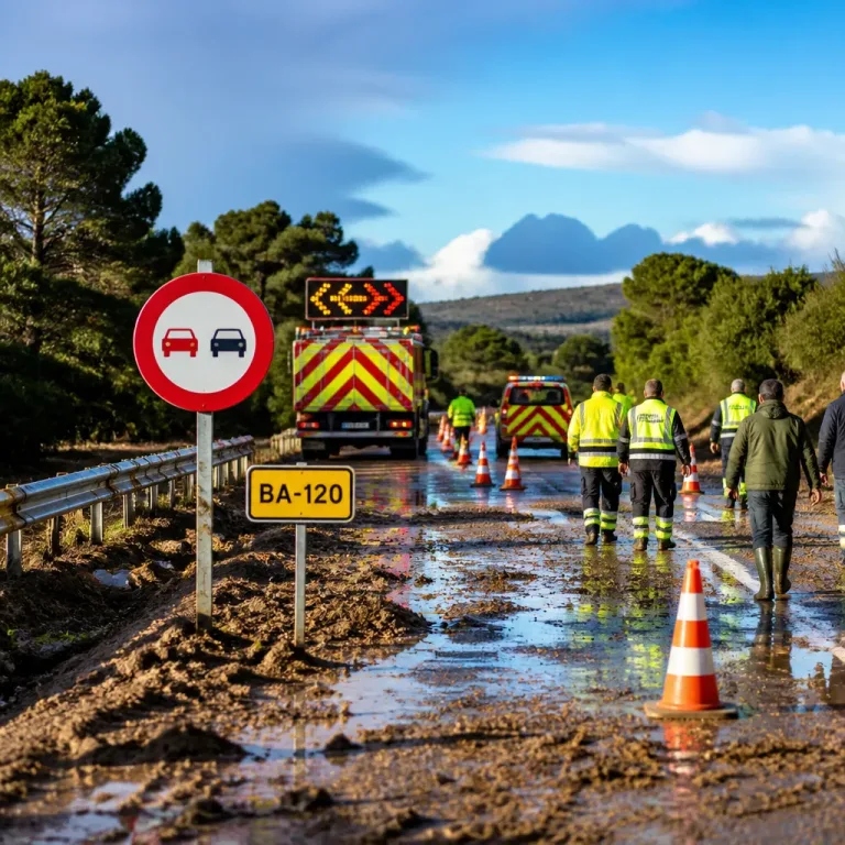 Extremadura recupera la normalidad tras un episodio de fuertes lluvias que obligó a evacuar a vecinos