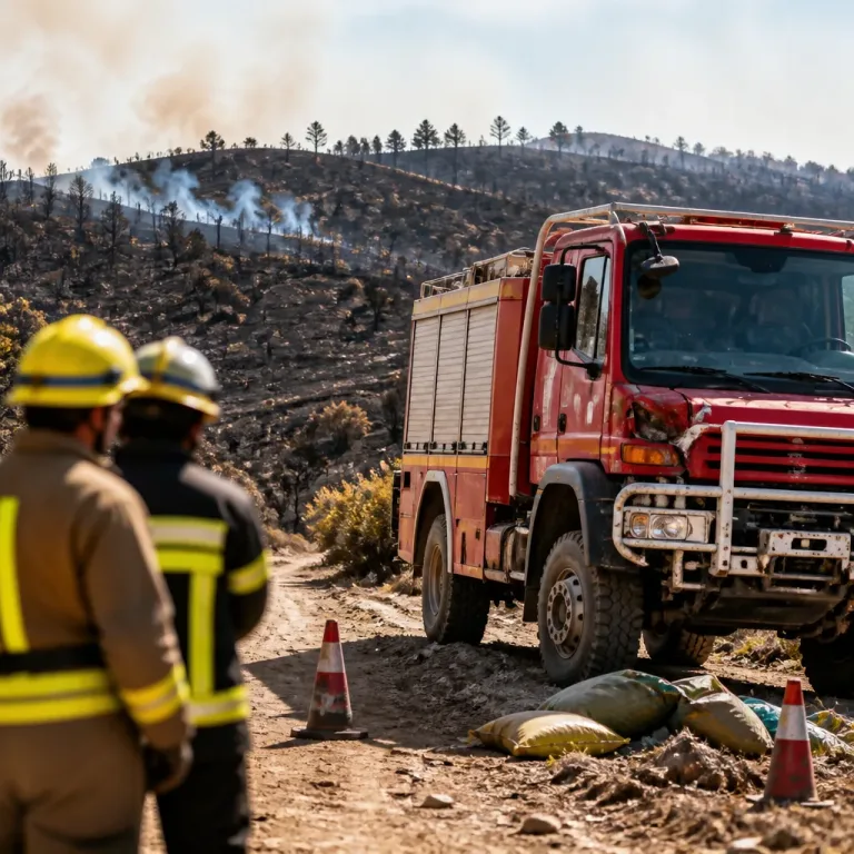 La lluvia atenúa el gran incendio de Huesca, pero deja un fallecido de la UME y centenares desalojados