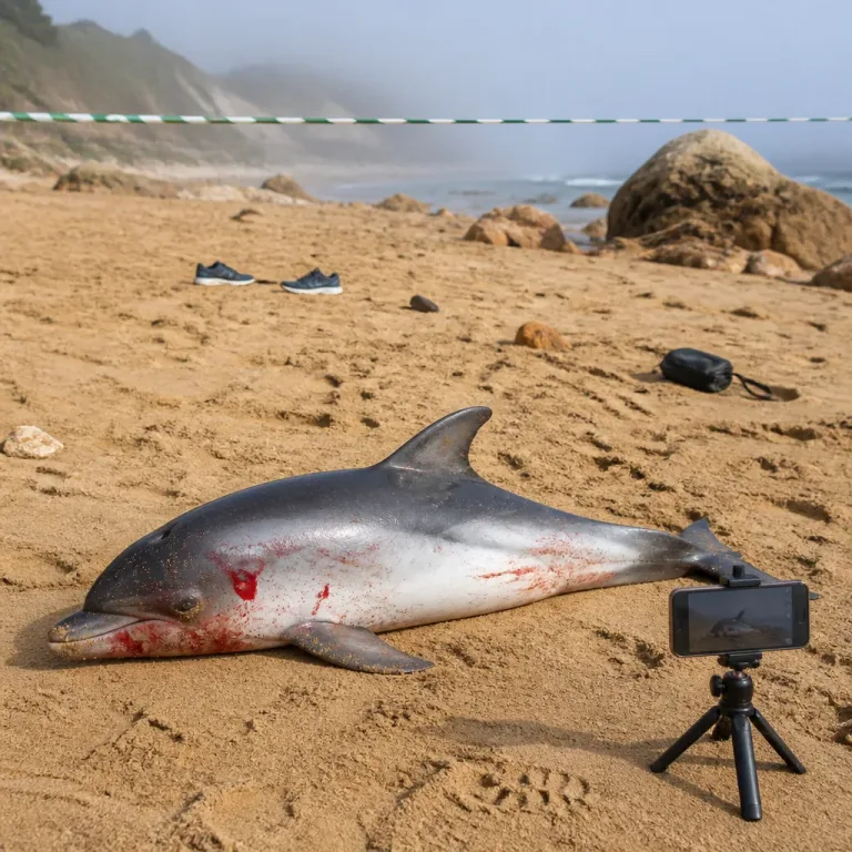 Denuncian agresión y muerte de una cría de delfín en la playa del Trampolín de Ceuta