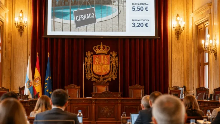 Ourense aprueba inicialmente la ordenanza para gestionar la piscina termal de As Burgas