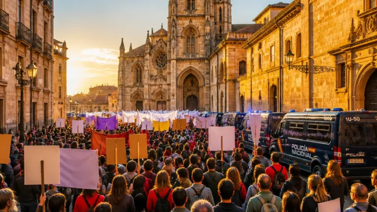 Oviedo se echa a la calle tras la agresión a dos activistas en plena Semana de San Mateo