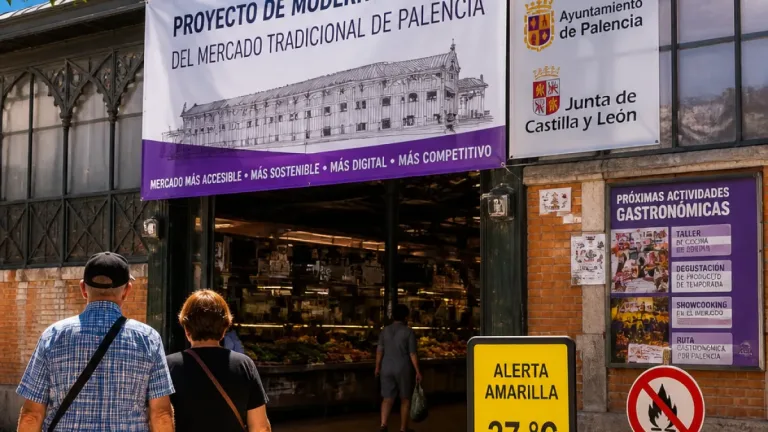 Palencia impulsa la modernización de la plaza de abastos con apoyo de la Junta