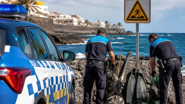Policía Local interviene aparejos por pesca submarina en zona prohibida de Telde
