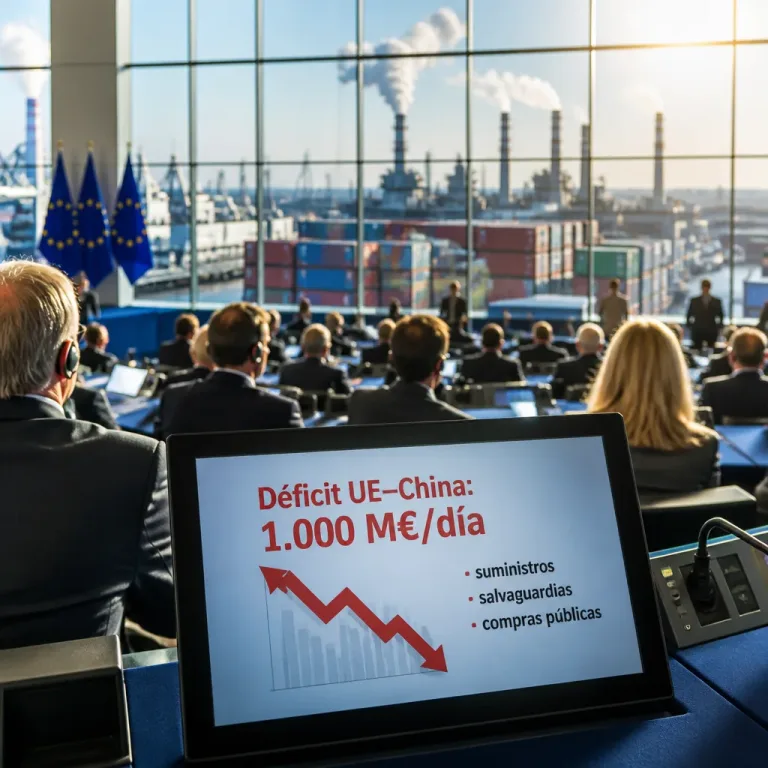 La Eurocámara impulsa un giro para contener la competencia industrial china
