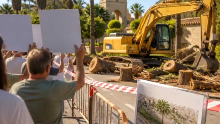 PSOE exige explicaciones en Molina de Segura por la tala de palmeras en Altorreal