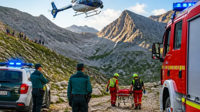 Rescate en el Curavacas moviliza helicóptero y servicios de emergencia en Palencia
