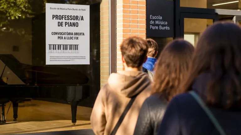 Rubí abre oposición para cubrir una plaza fija de profesor de piano en la Escola de Música Pere Burés